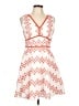 Blue Rain Argyle White Cocktail Dress Size L - photo 1