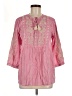Johnny Was Pink 3/4 Sleeve Blouse Size M - photo 1