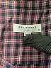 Equipment 100% Polyester Checkered-gingham Burgundy Long Sleeve Blouse Size M - photo 7