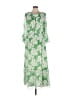 Chico's 100% Polyester Green Casual Dress Size Lg (2.5) - photo 1