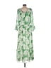 Chico's 100% Polyester Green Casual Dress Size Lg (2.5) - photo 2