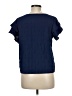 Shein Blue Short Sleeve Blouse Size 6 - photo 2