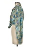 Shein Paisley Green Long Sleeve Blouse Size 6 - photo 5