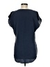 Unbranded 100% Silk Blue Short Sleeve Silk Top Size M - photo 2