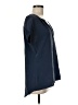 Unbranded 100% Silk Blue Short Sleeve Silk Top Size M - photo 4