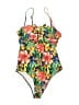 Unbranded Tropical Green One Piece Swimsuit Size M - photo 1