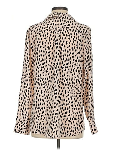 Rails Long Sleeve Silk Top (view 2)