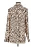 Rails 100% Silk Animal Print Ivory Long Sleeve Silk Top Size S - photo 2