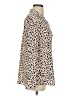 Rails 100% Silk Animal Print Ivory Long Sleeve Silk Top Size S - photo 4