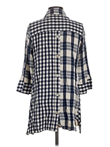 Soft Surroundings 3/4 Sleeve Button-Down Shirt (view 2)