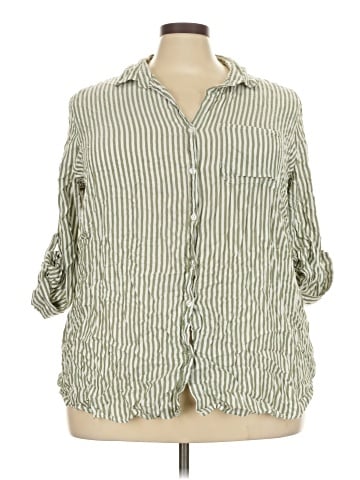 Velvet Heart 3/4 Sleeve Button-Down Shirt (view 1)
