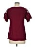 Unbranded Burgundy Short Sleeve Blouse Size M - photo 2