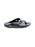 Oofos Black Flip Flops Size 12 - photo 1