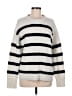 American Eagle Outfitters Stripes Silver Pullover Sweater Size M (estimated) - photo 1