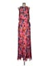 Xscape 100% Polyester Floral Pink Orange Casual Dress Size 10 - photo 1