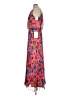 Xscape 100% Polyester Floral Pink Orange Casual Dress Size 10 - photo 5