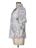 Alfred Dunner 100% Polyester Floral Silver Short Sleeve Blouse Size 12 - photo 5