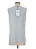 Theory Silver Sleeveless Blouse Size S - photo 2