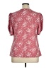 Perseption Concept Pink Short Sleeve Blouse Size XL - photo 2