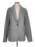 Lands' End 100% Polyester Houndstooth Gray Blazer Size L - photo 1