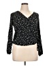 Universal Thread 100% Rayon Black Long Sleeve Blouse Size XL - photo 1