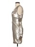 Zara Basic Metallic Silver Cocktail Dress Size S - photo 5