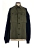 Harvey Faircloth Color Block Green Jacket Size M - photo 1
