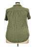 Torrid Solid Green Short Sleeve Blouse Size 3X Plus (3) - photo 2