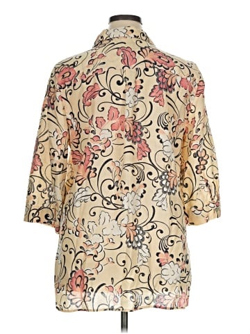 Chico's 3/4 Sleeve Button-Down Shirt (view 2)