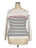 Assorted Brands Stripes White Pullover Sweater Size 2X - photo 1