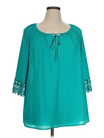 Catherines 3/4 Sleeve Blouse (view 1)
