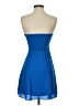 Express 100% Polyester Solid Blue Cocktail Dress Size 0 - photo 2