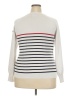 Assorted Brands Stripes White Pullover Sweater Size 2X - photo 2