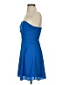 Express 100% Polyester Solid Blue Cocktail Dress Size 0 - photo 5