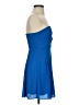 Express 100% Polyester Solid Blue Cocktail Dress Size 0 - photo 4