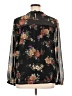 DR2 100% Polyester Floral Black 3/4 Sleeve Blouse Size XL - photo 2