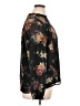 DR2 100% Polyester Floral Black 3/4 Sleeve Blouse Size XL - photo 4