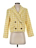 Ann Taylor 100% Polyester Yellow Blazer Size 2 - photo 1