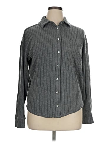 DONNI Long Sleeve Button-Down Shirt (view 1)
