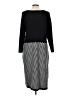 Studio One 100% Acrylic Chevron-herringbone Black Casual Dress Size L - photo 2