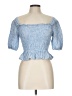 Louna 100% Cotton Blue 3/4 Sleeve Blouse Size L - photo 1