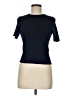 A.L.C. 100% Cotton Blue Short Sleeve Turtleneck Size M - photo 1