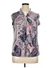 Tommy Hilfiger Paisley Gray Sleeveless Blouse Size XL - photo 1