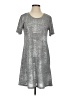 Veronica M. Metallic Silver Casual Dress Size S - photo 1