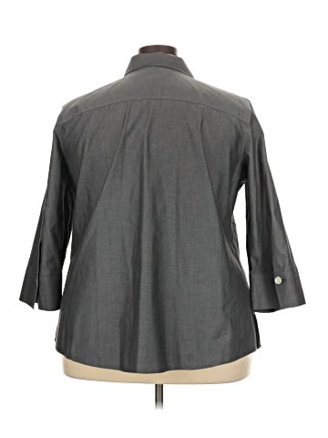 Foxcroft 3/4 Sleeve Button-Down Shirt (view 2)