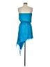 Mason 100% Silk Blue Cocktail Dress Size 6 - photo 2