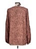 Staccato 100% Rayon Brown Long Sleeve Blouse Size L - photo 2