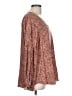 Staccato 100% Rayon Brown Long Sleeve Blouse Size L - photo 4