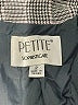 Petite Sophisticate 100% Rayon Checkered-gingham Gray Blazer Size 2 Petite - photo 6
