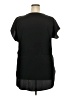 Ann Taylor 100% Polyester Black Short Sleeve Blouse Size XXL - photo 2